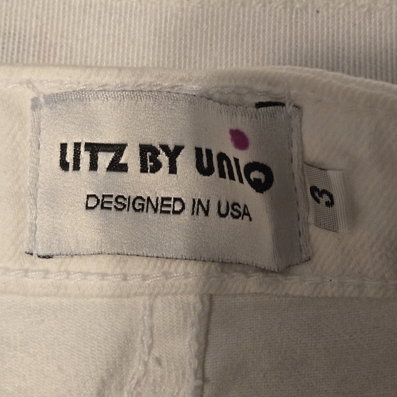 NWT Uniq By Litz Jeans Women's Size 3 Color White Style #LP-41079 - Picture 11 of 13